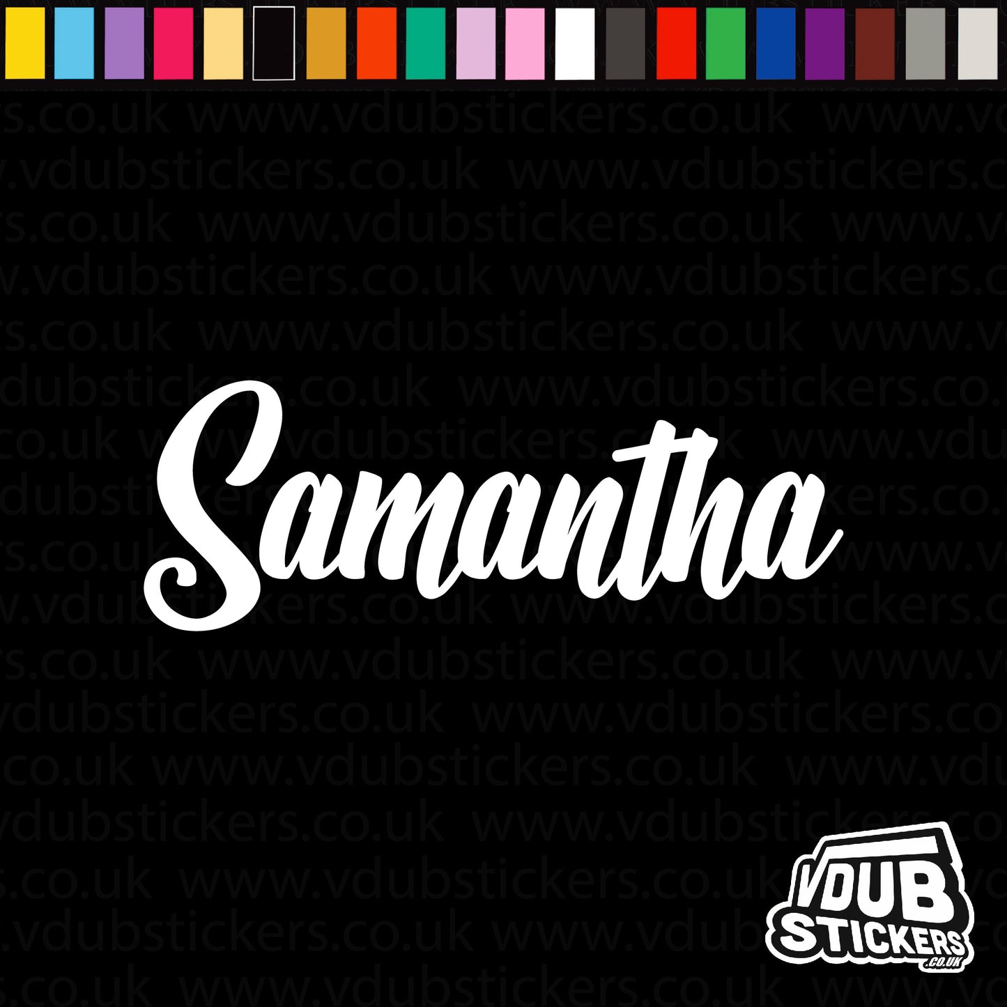 Vinyl Campervan Name Decal - Font 16