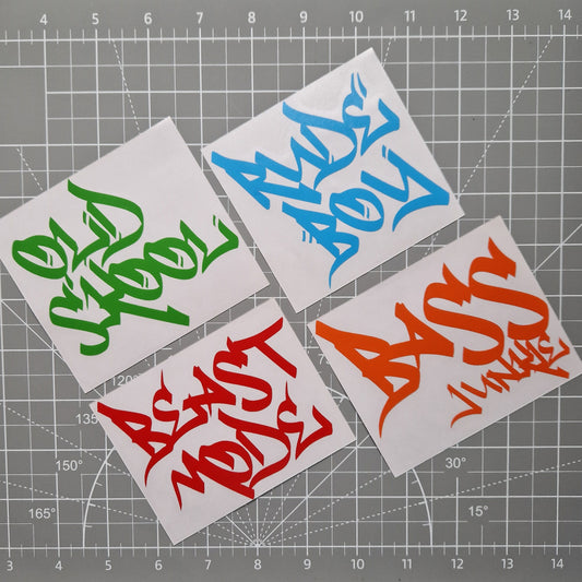 Graffiti Style Vinyl Decal