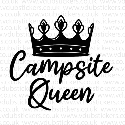 Campsite Queen Vinyl Decal