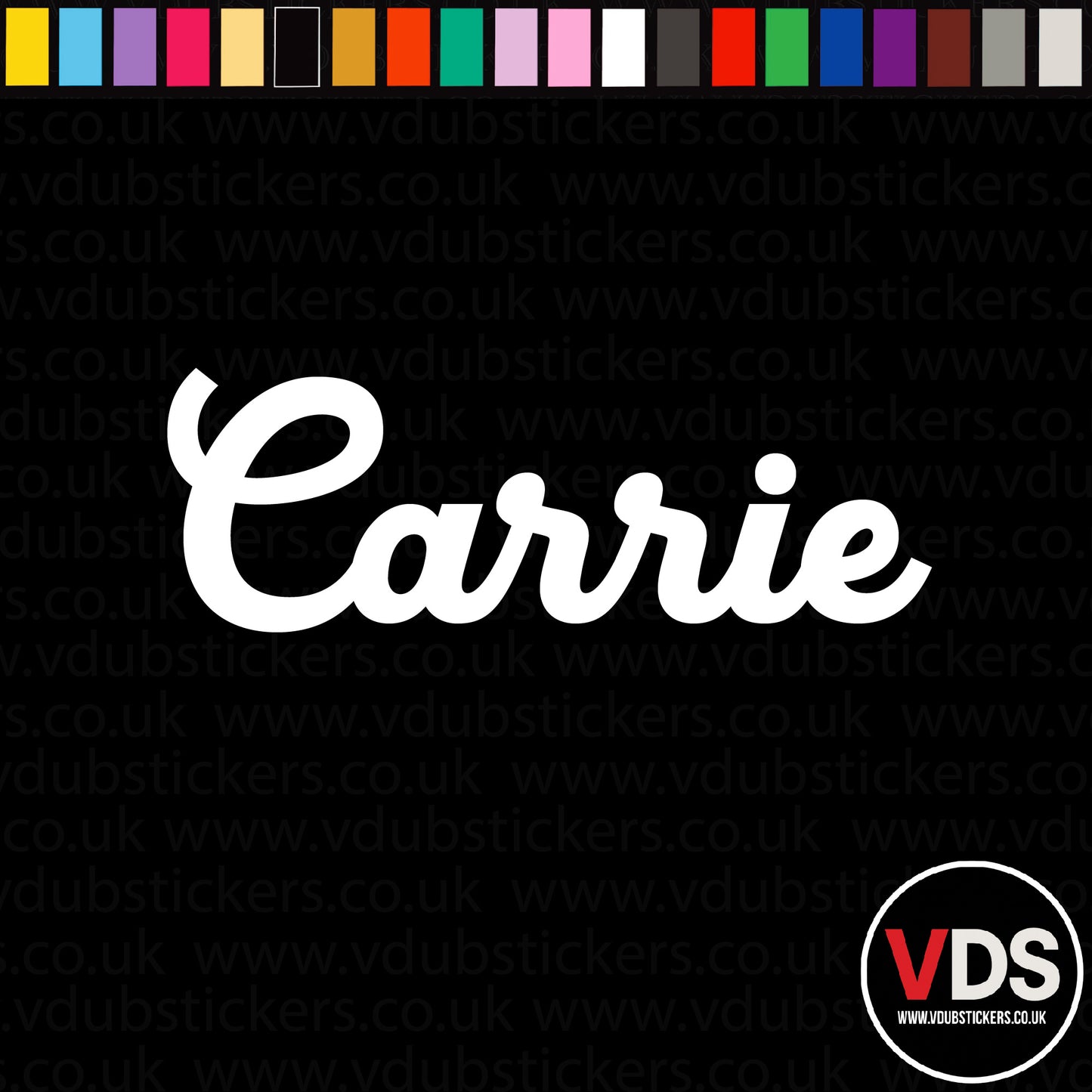 Vinyl Campervan Name Decal - Font 7