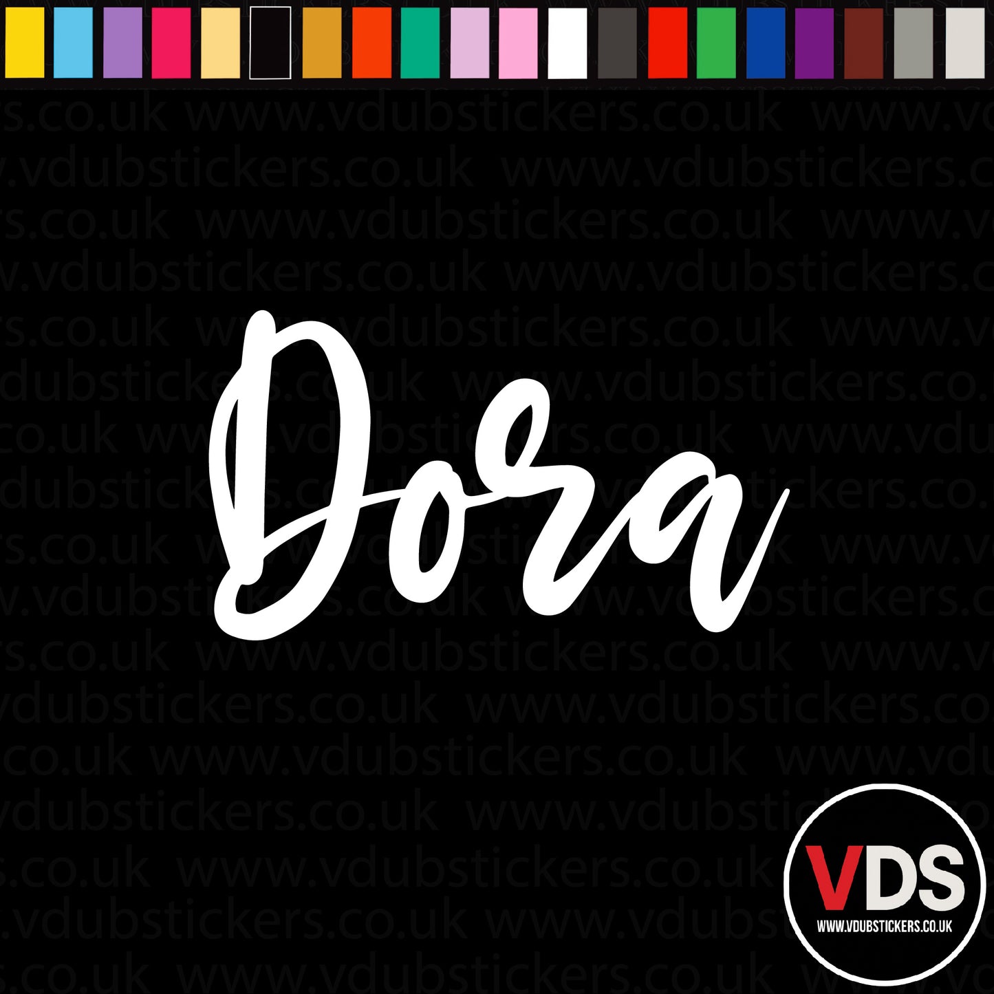 Vinyl Campervan Name Decal - Font 5