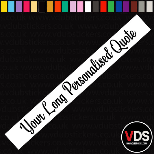 Long Personalised Text Decal - Font 4