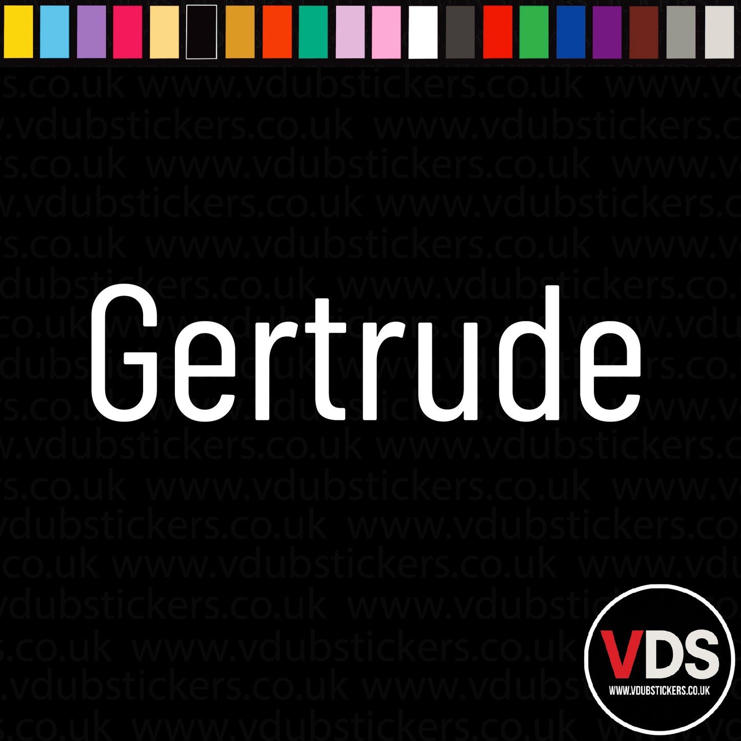 Vinyl Campervan Name Decal - Font 14