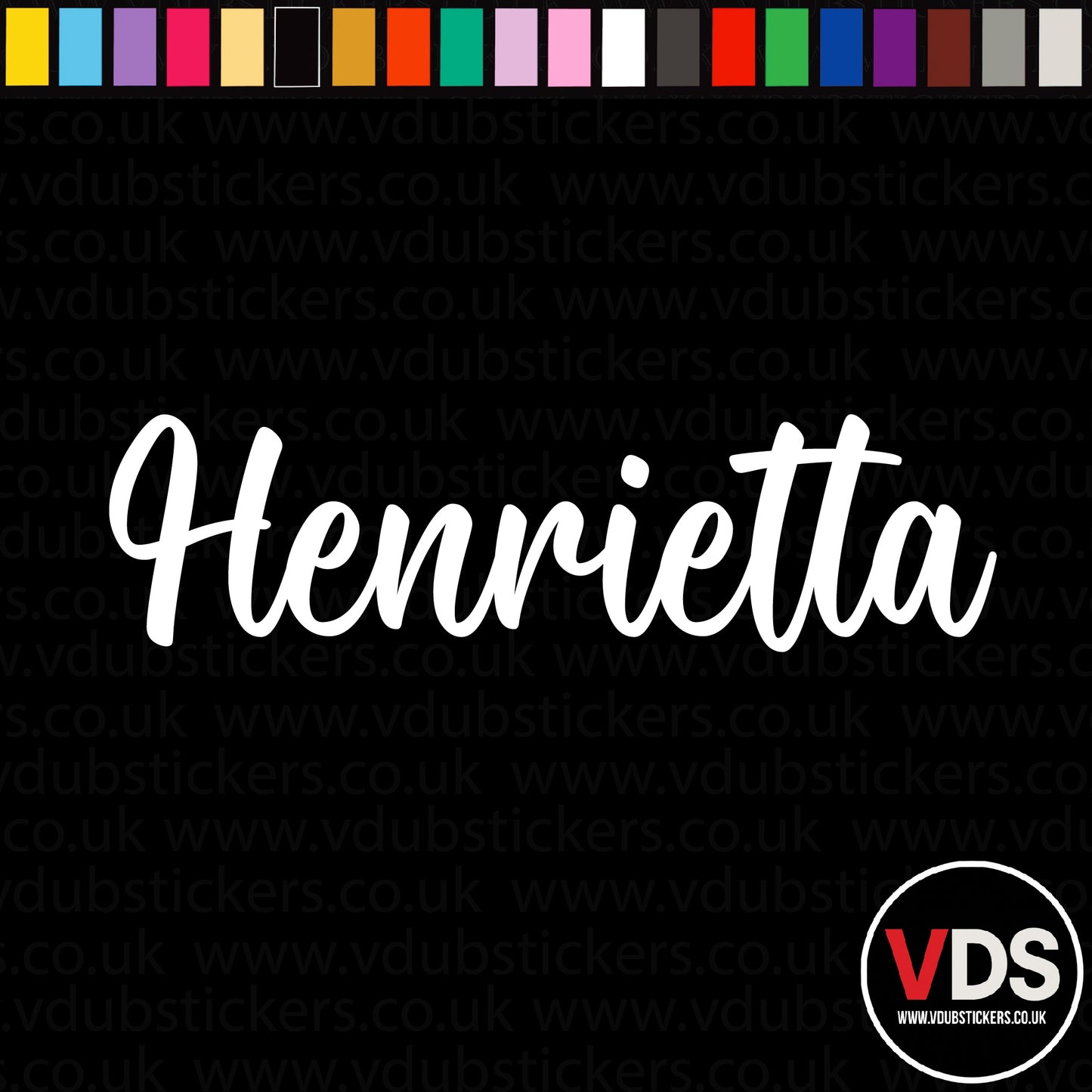 Vinyl Campervan Name Decal - Font 15