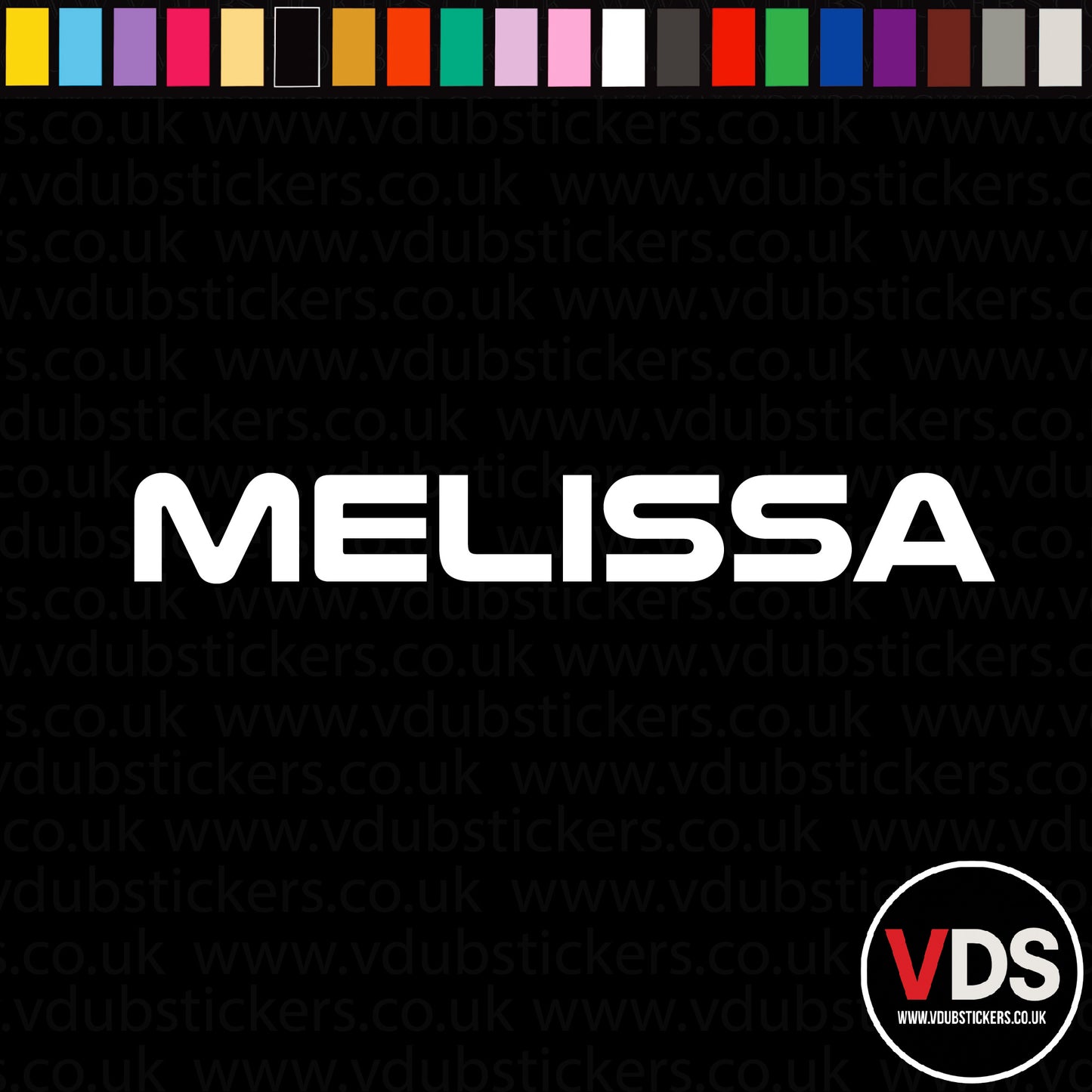 Vinyl Campervan Name Decal - Font 8