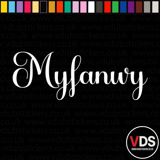 Vinyl Campervan Name Decal - Font 2