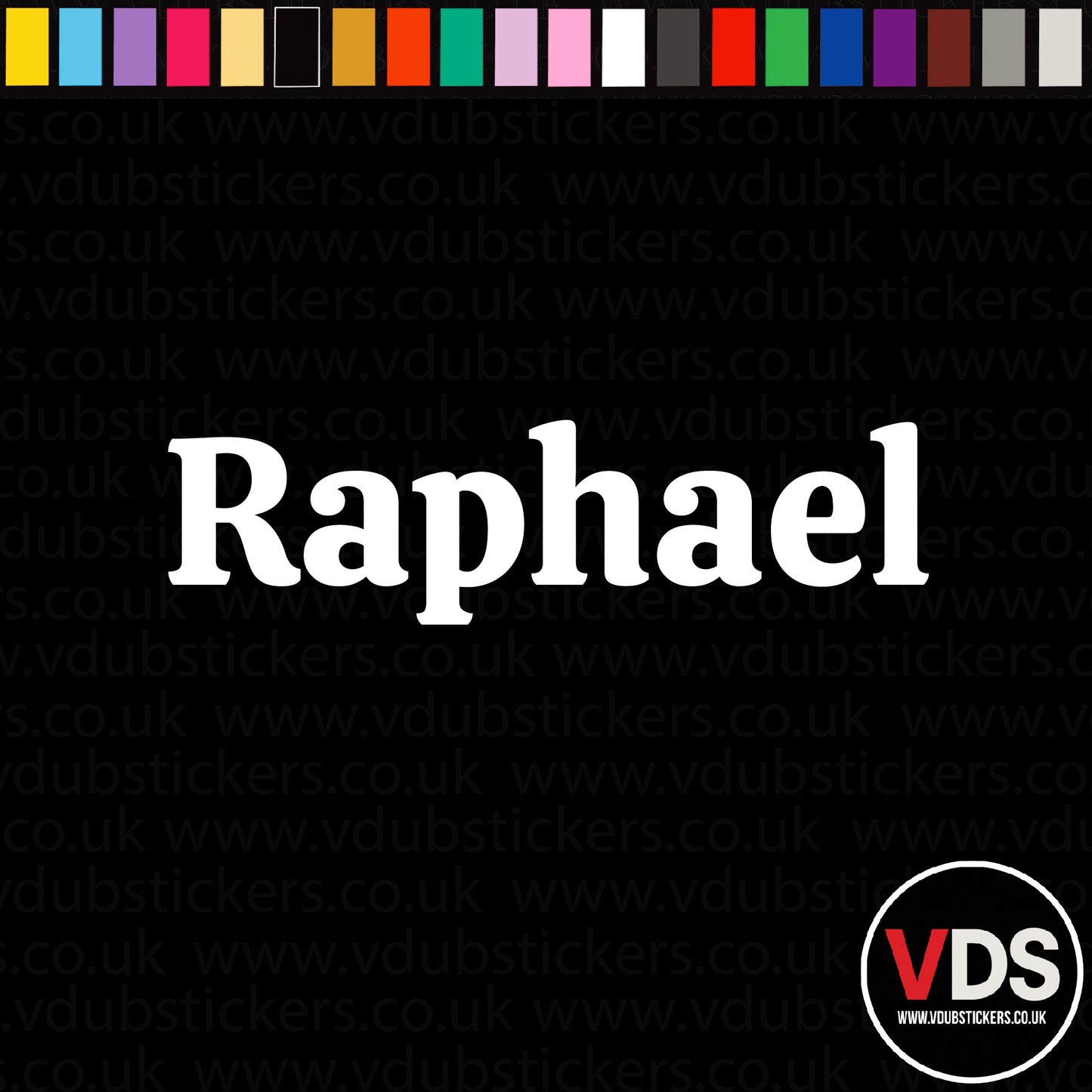 Vinyl Campervan Name Decal - Font 10