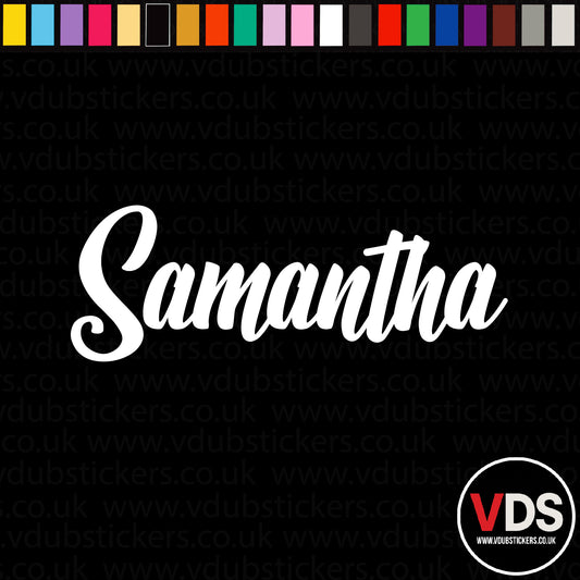 Vinyl Campervan Name Decal - Font 16