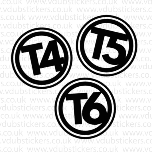 T4, T5, T6 Vinyl Decal