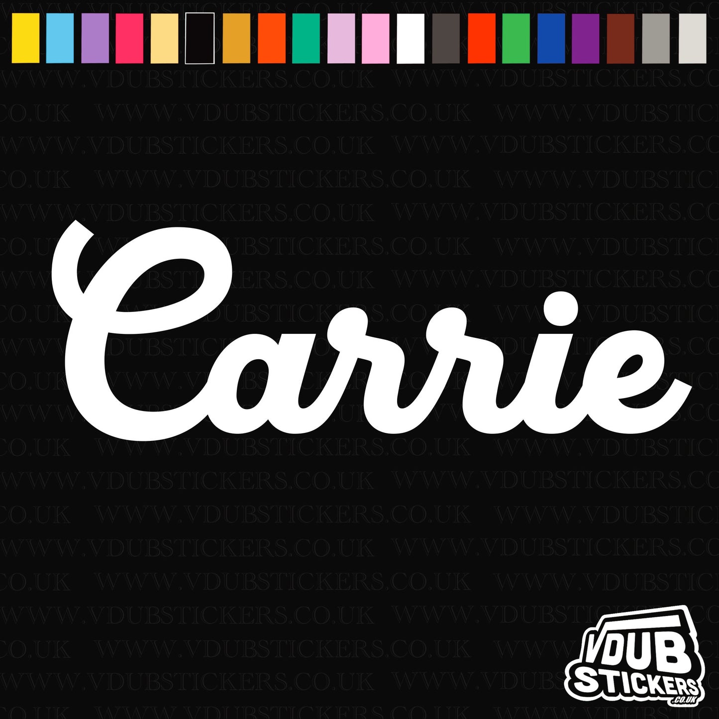 Vinyl Campervan Name Decal