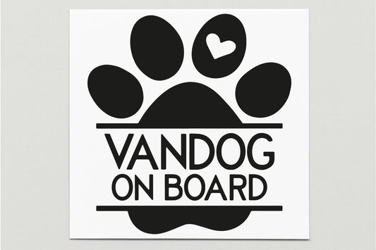 Vandog On Board Vinyl Decal