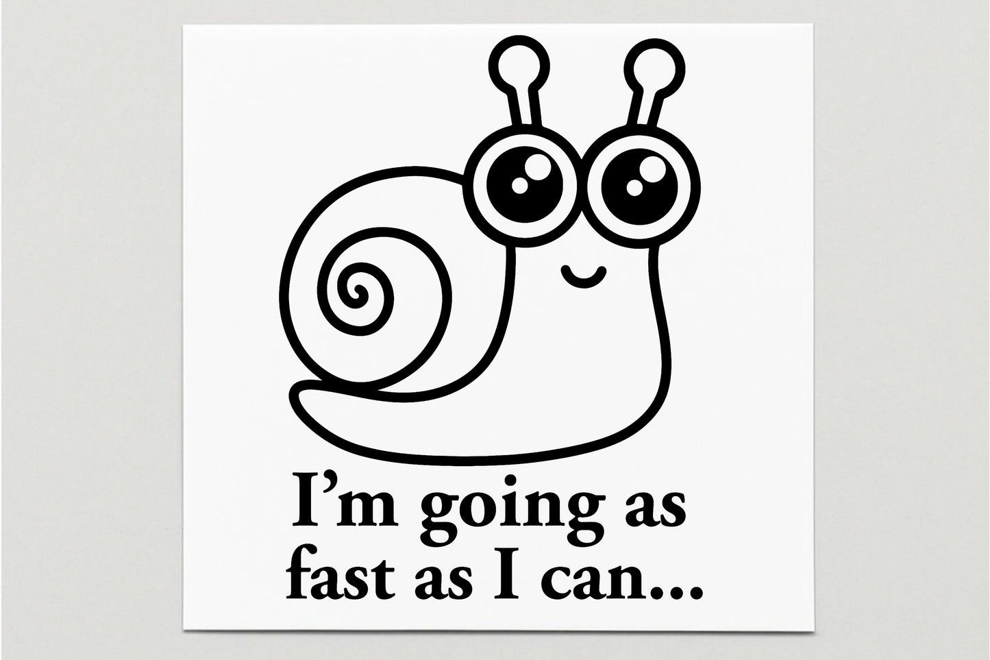 Fast Snail Vinyl Decal