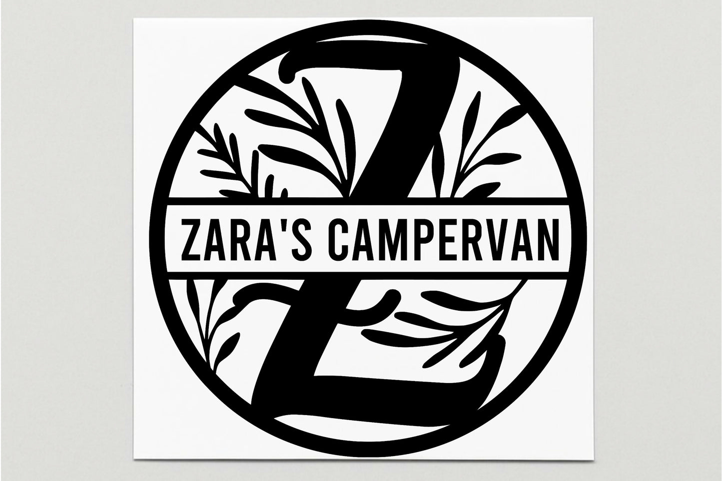 Personalised Badge Decal Monogram