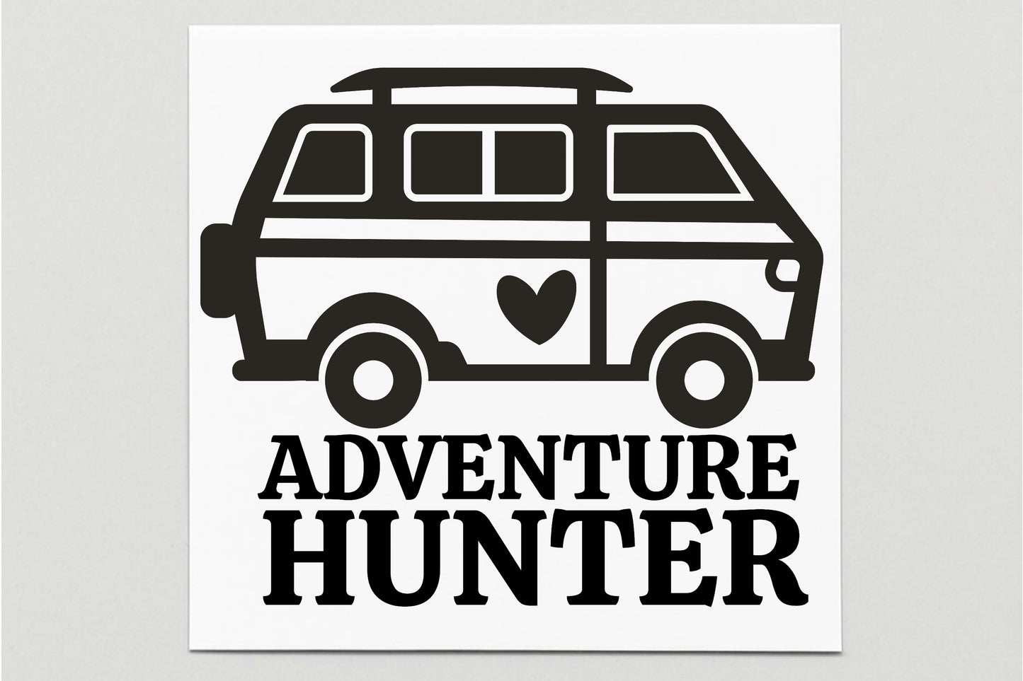 Adventure Hunter Camper Vinyl Decal