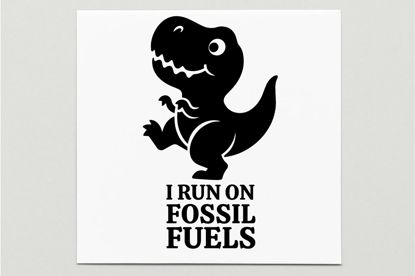 Fossil Fuels Dino Vinyl Decal