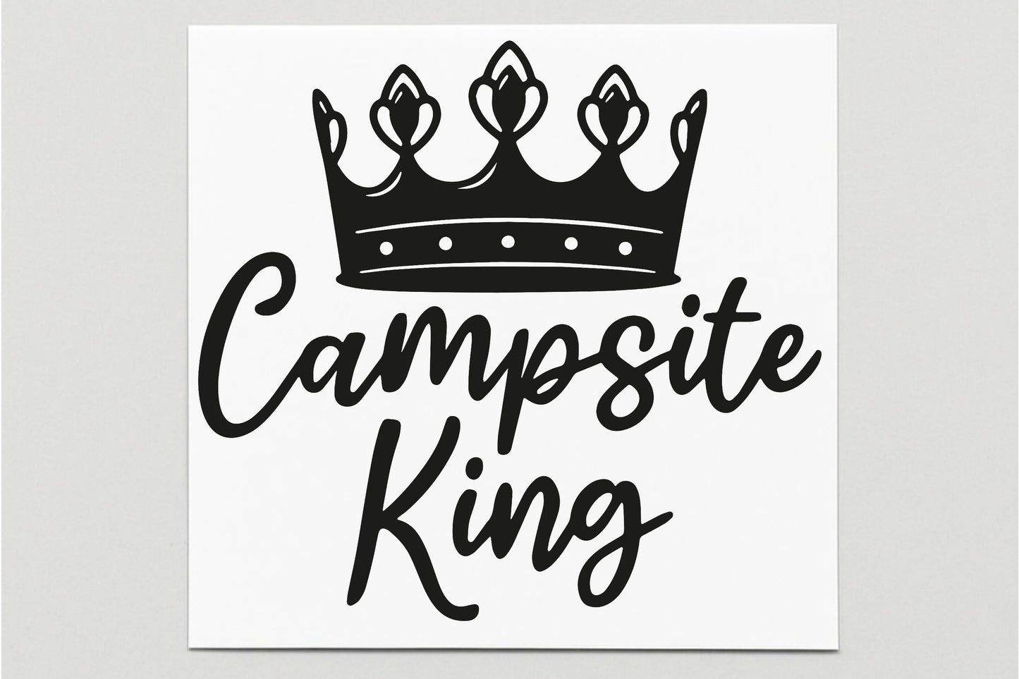 Campsite King Vinyl Decal