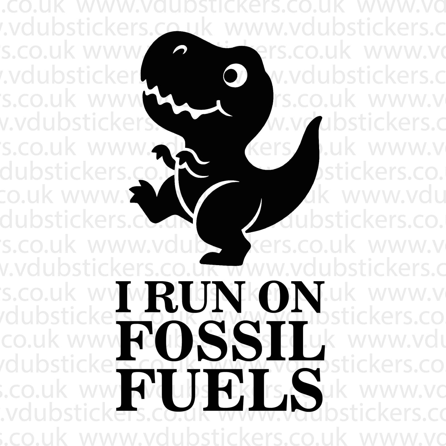Fossil Fuels Dino Vinyl Decal
