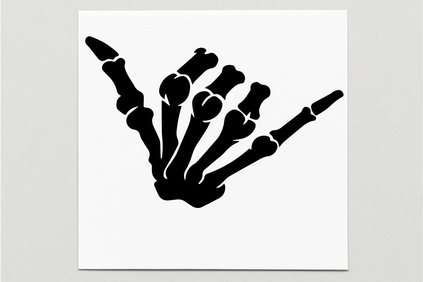 Shaka Wave Skeleton Vinyl Decal