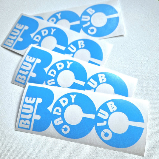 Blue Caddy Club Vinyl Decals